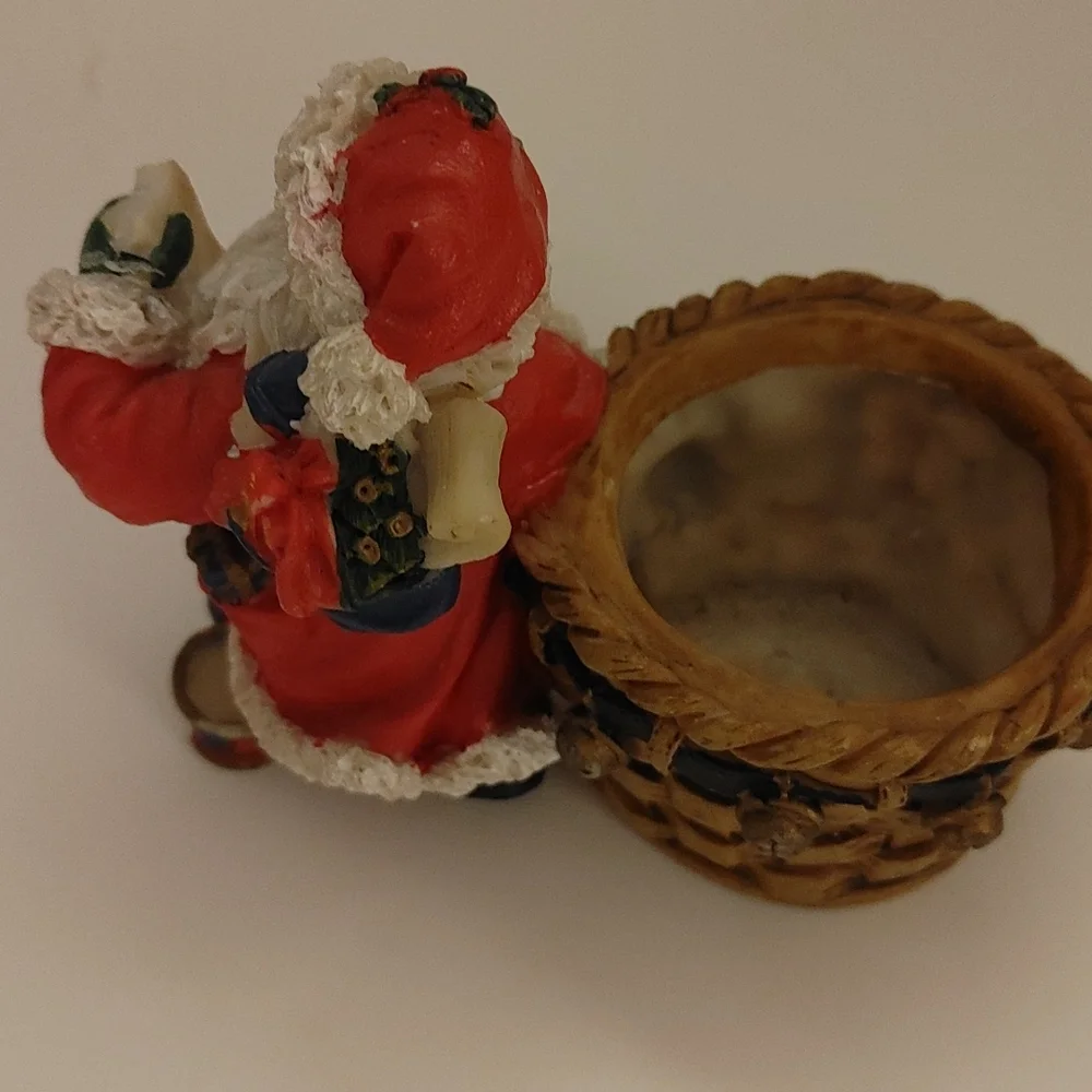 Santa small planter or candle holder - Picture 2 of 6